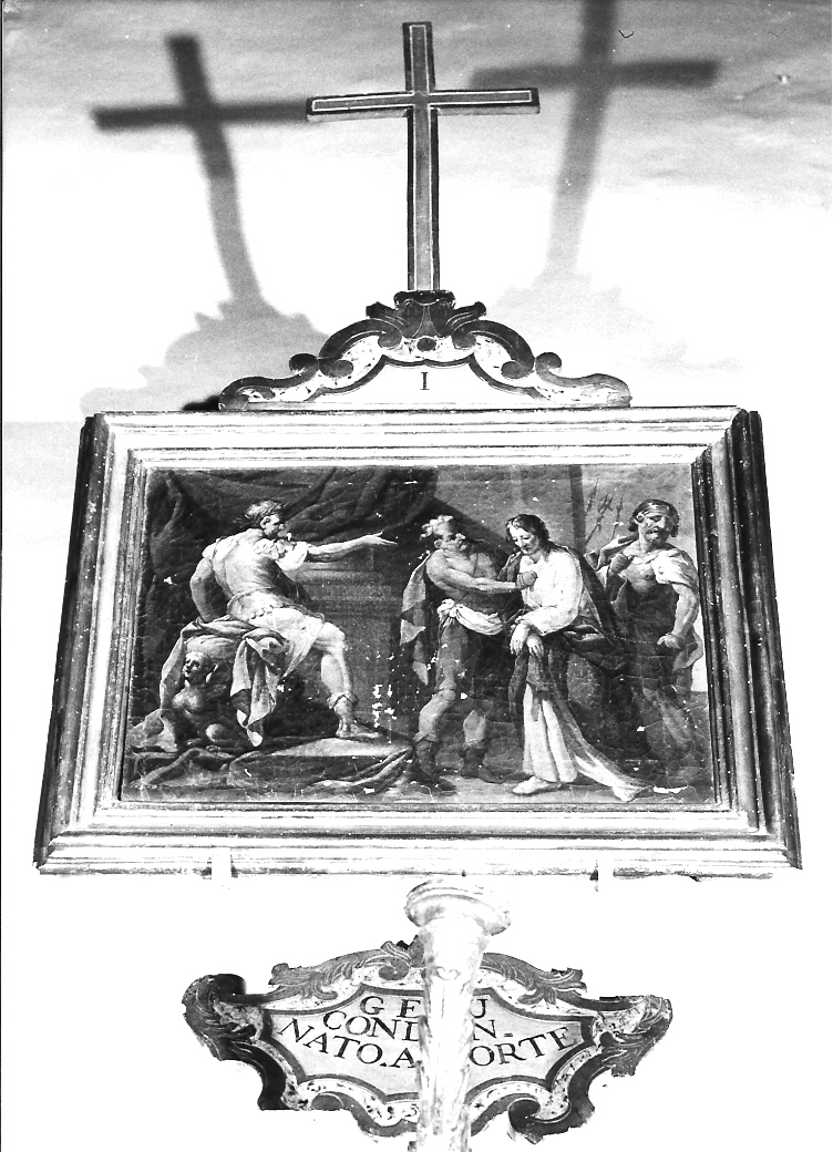 stazione I: Gesù condannato a morte (Via Crucis, elemento d'insieme) - ambito marchigiano (sec. XVII)