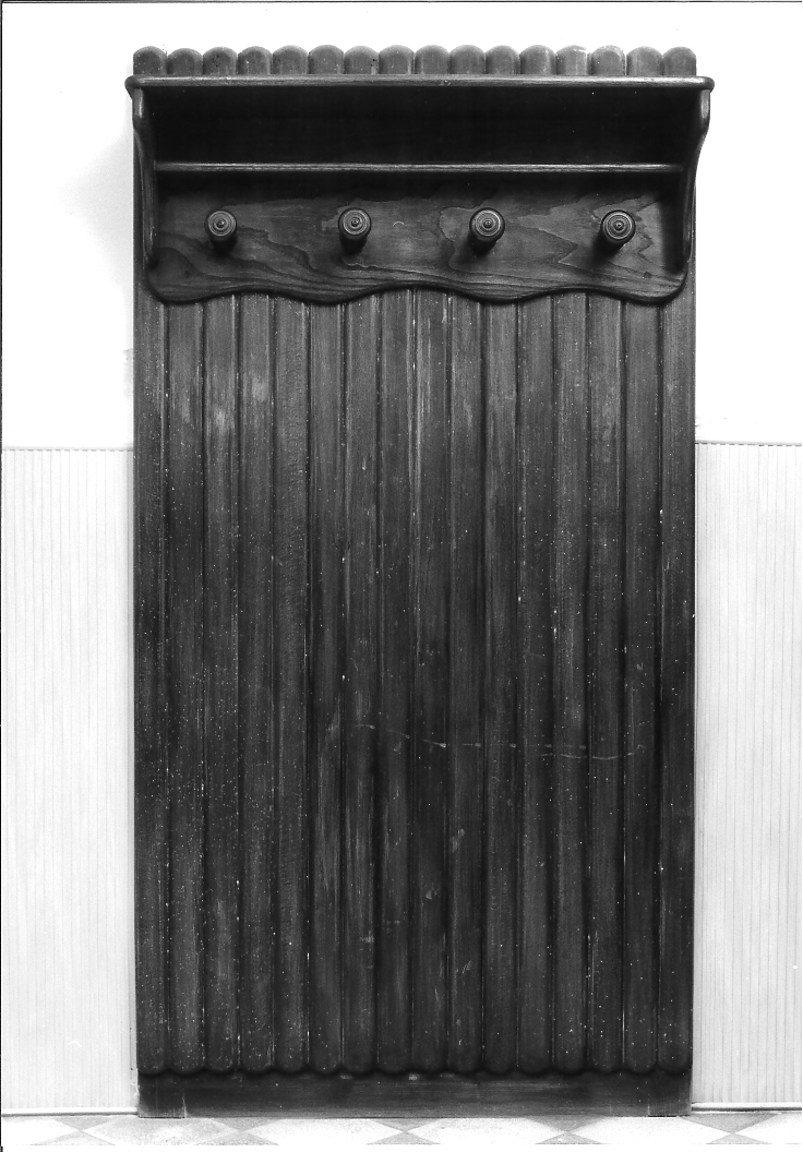 attaccapanni - da parete - bottega marchigiana (sec. XIX)