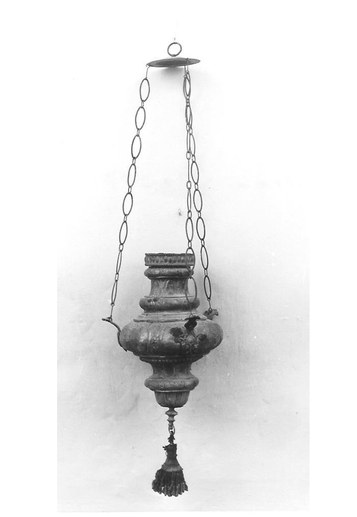 lumino votivo - bottega marchigiana (fine/inizio secc. XVIII/ XIX)