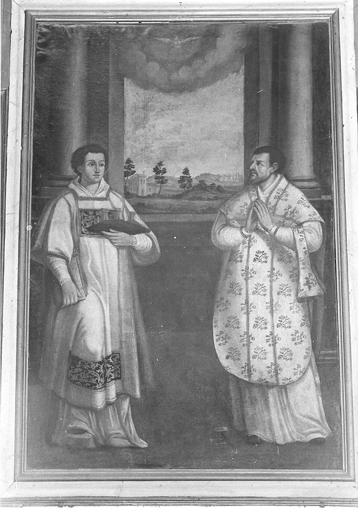 San Martino e San Leo (dipinto) - ambito marchigiano-romagnolo (sec. XIX)