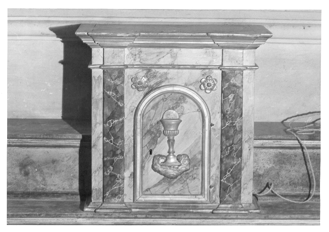 tabernacolo, elemento d'insieme - bottega marchigiana (sec. XIX)