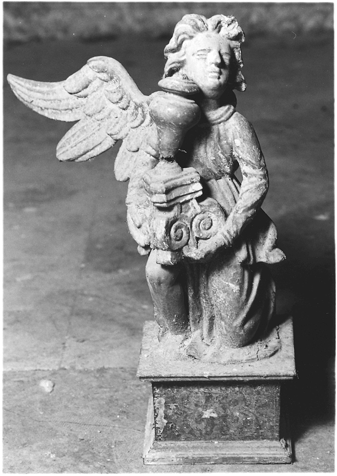 candelabro - a statuetta - bottega Italia centrale (fine/inizio secc. XVII/ XVIII)