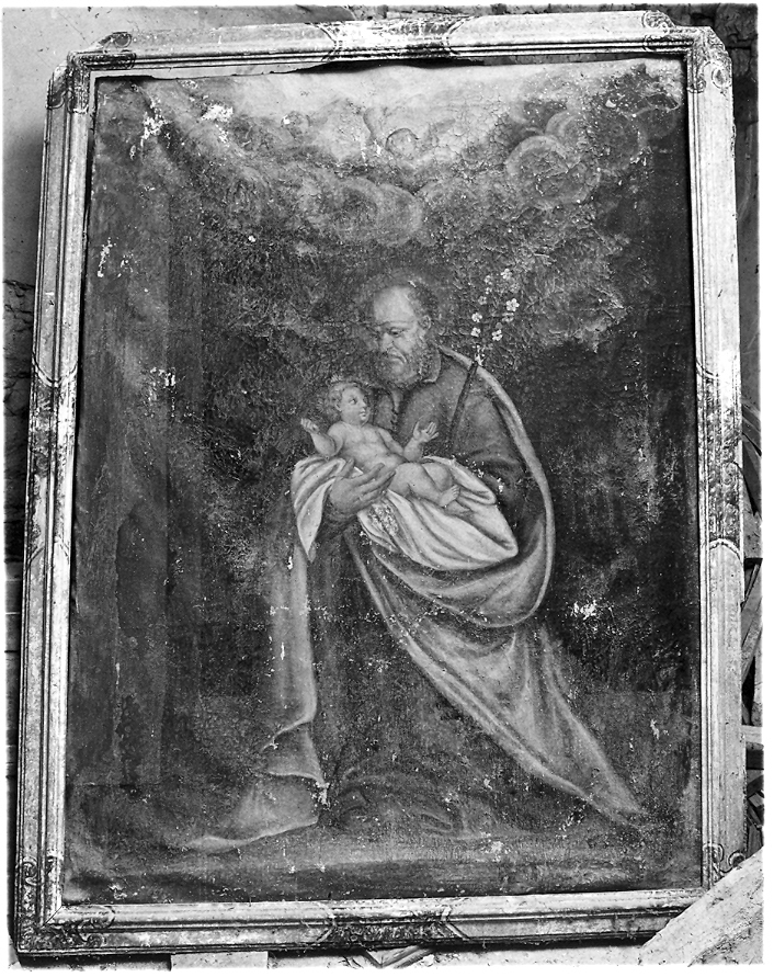 San Giuseppe e Gesù Bambino (dipinto) - bottega marchigiana (prima metà sec. XVIII)