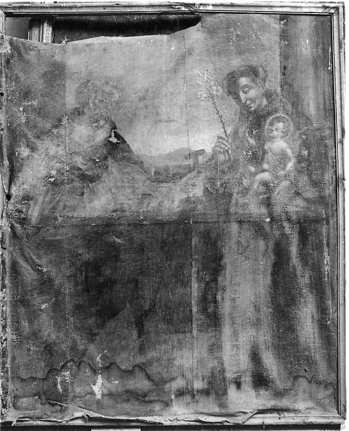 Sant'Antonio Abate e Sant'Antonio da Padova (dipinto) - ambito emiliano (fine/inizio secc. XVII/ XVIII)