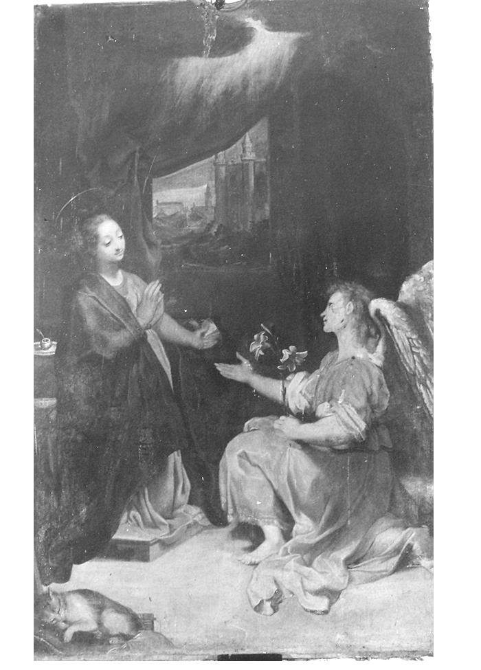 Annunciazione (dipinto) di Fiori Federico detto Barocci (maniera) (prima metà sec. XVII)
