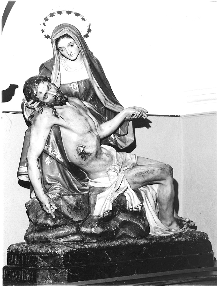 Pietà (scultura) - bottega romagnola (primo quarto sec. XX)