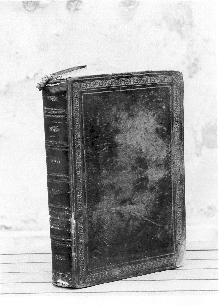 coperta di libro liturgico - bottega Italia centrale (sec. XIX)