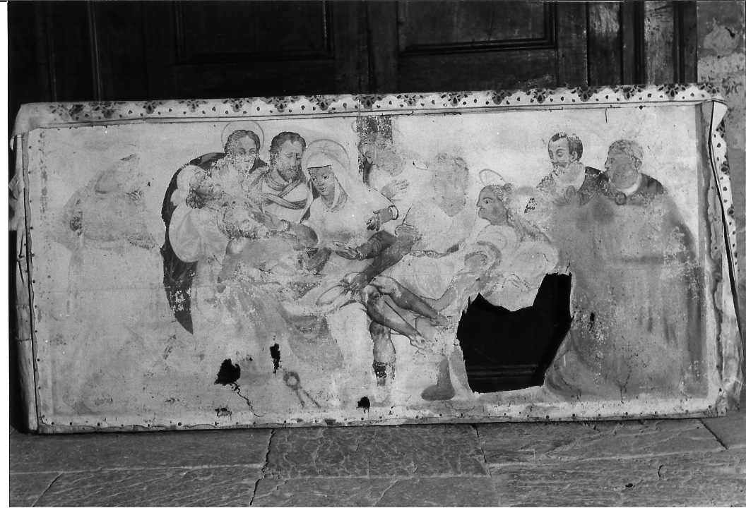 deposizione di Cristo dalla croce (paliotto) - ambito marchigiano (fine/inizio secc. XVIII/ XIX)