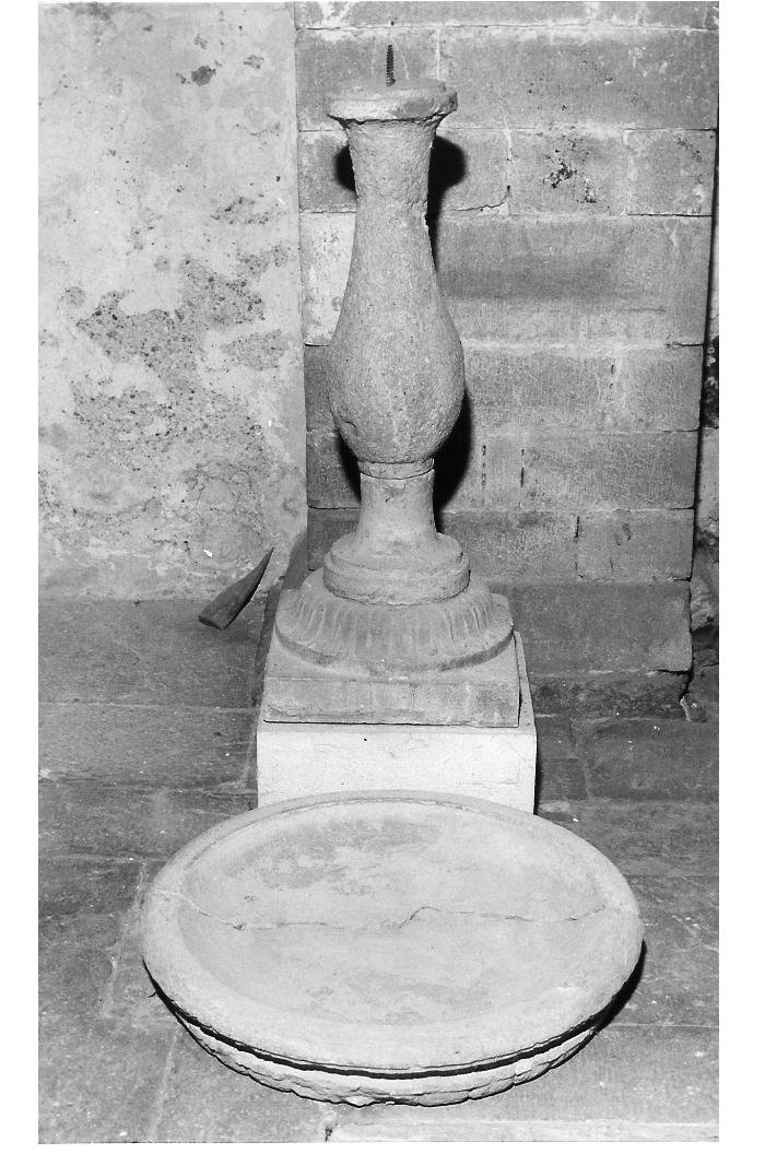 acquasantiera - bottega marchigiana (sec. XVII)