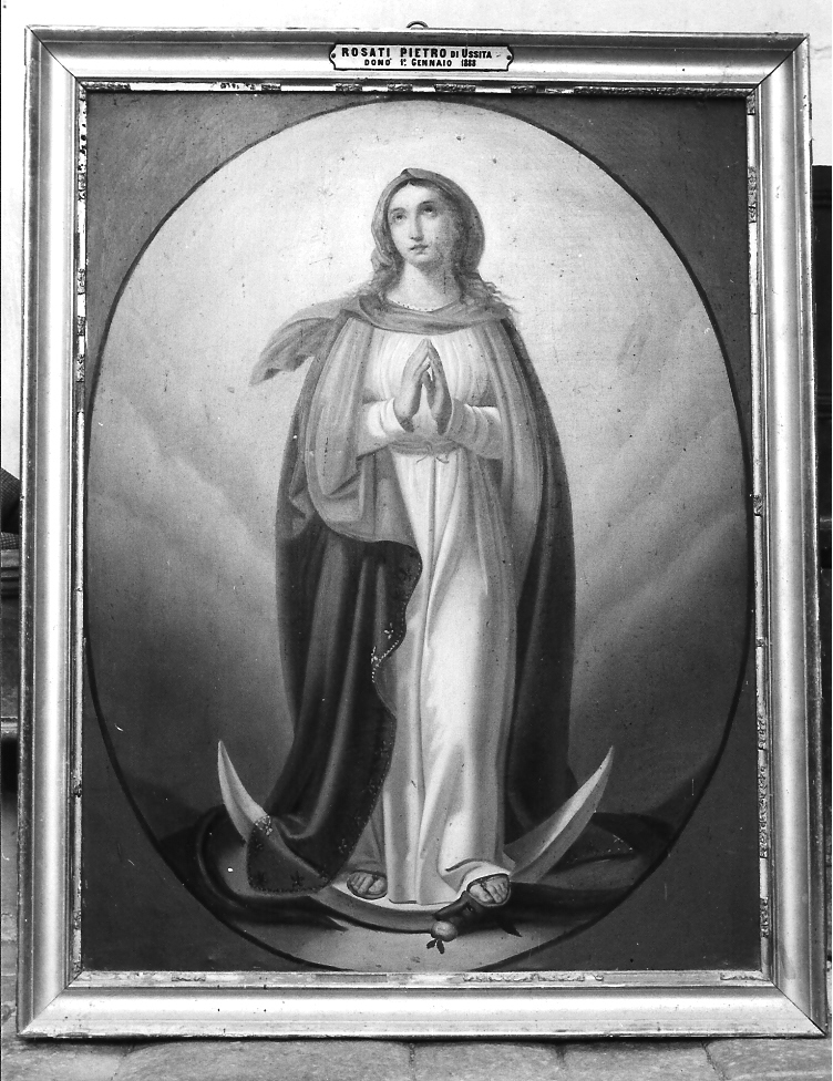 Madonna Immacolata (dipinto) di Rosati Pietro (sec. XIX)