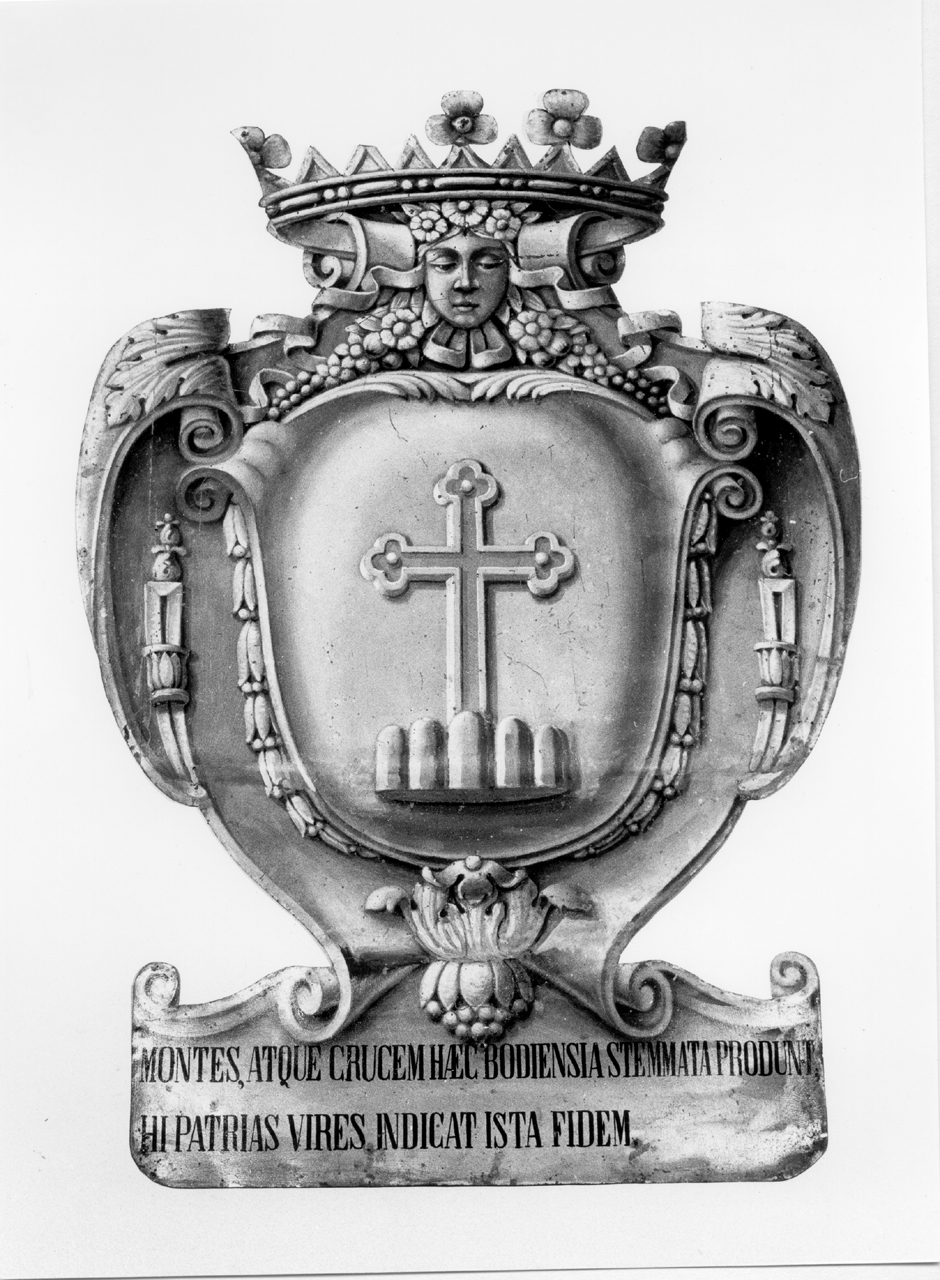 stemma del Comune di Ostra (dipinto) - ambito marchigiano (fine/inizio secc. XVIII/ XIX)