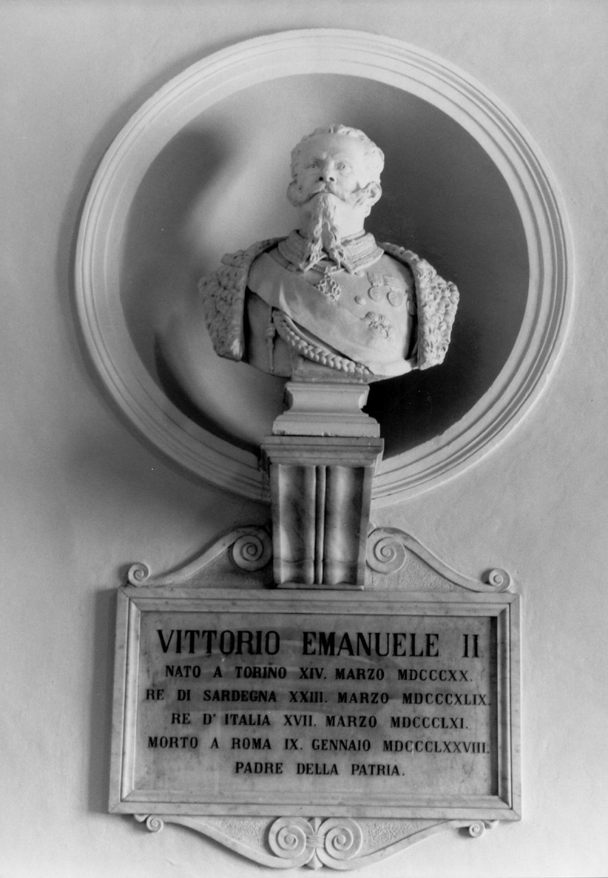 ritratto di Vittorio Emanuele II (busto) - ambito italiano (sec. XIX)