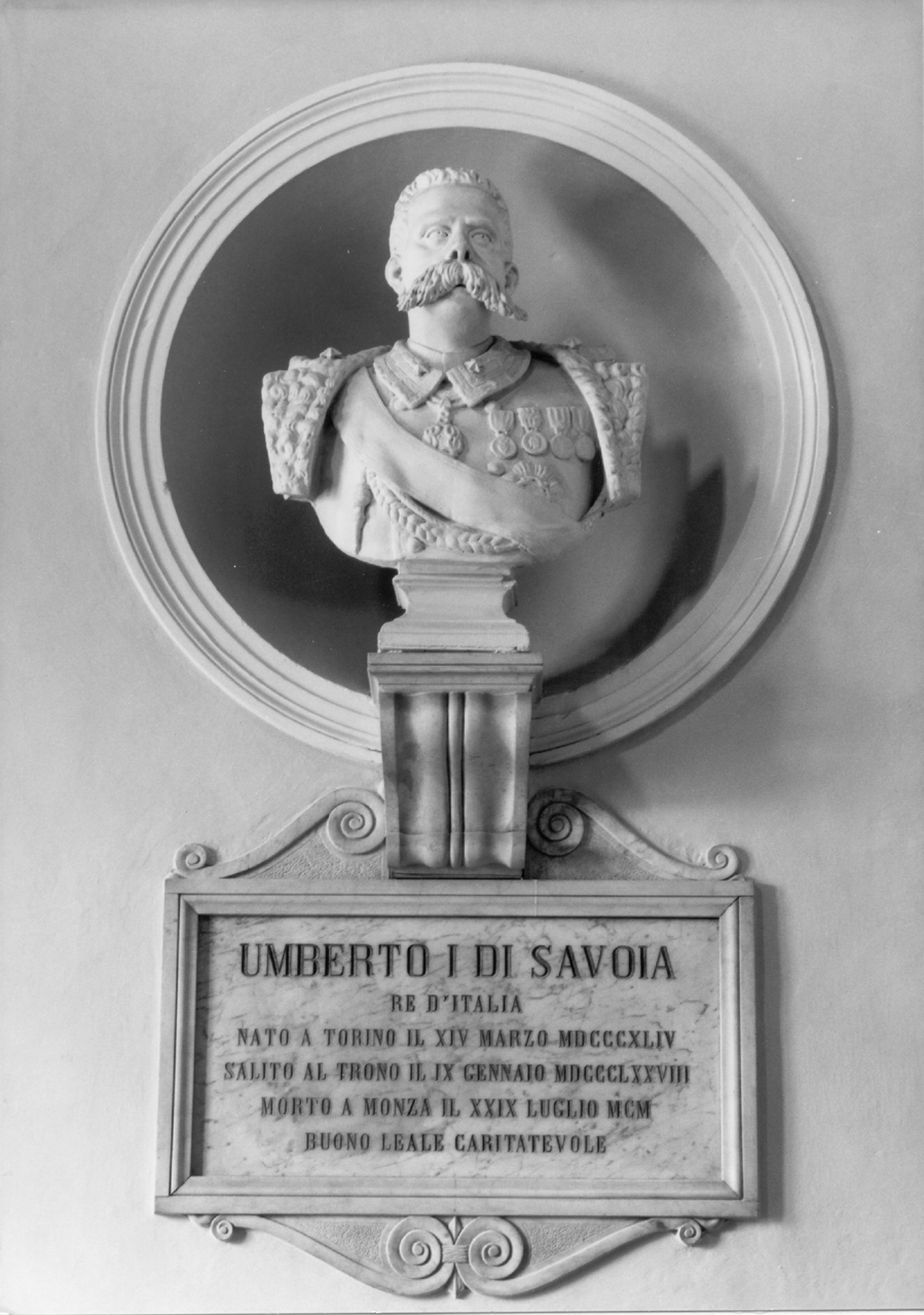 ritratto di Umberto I (busto) - ambito italiano (sec. XIX)