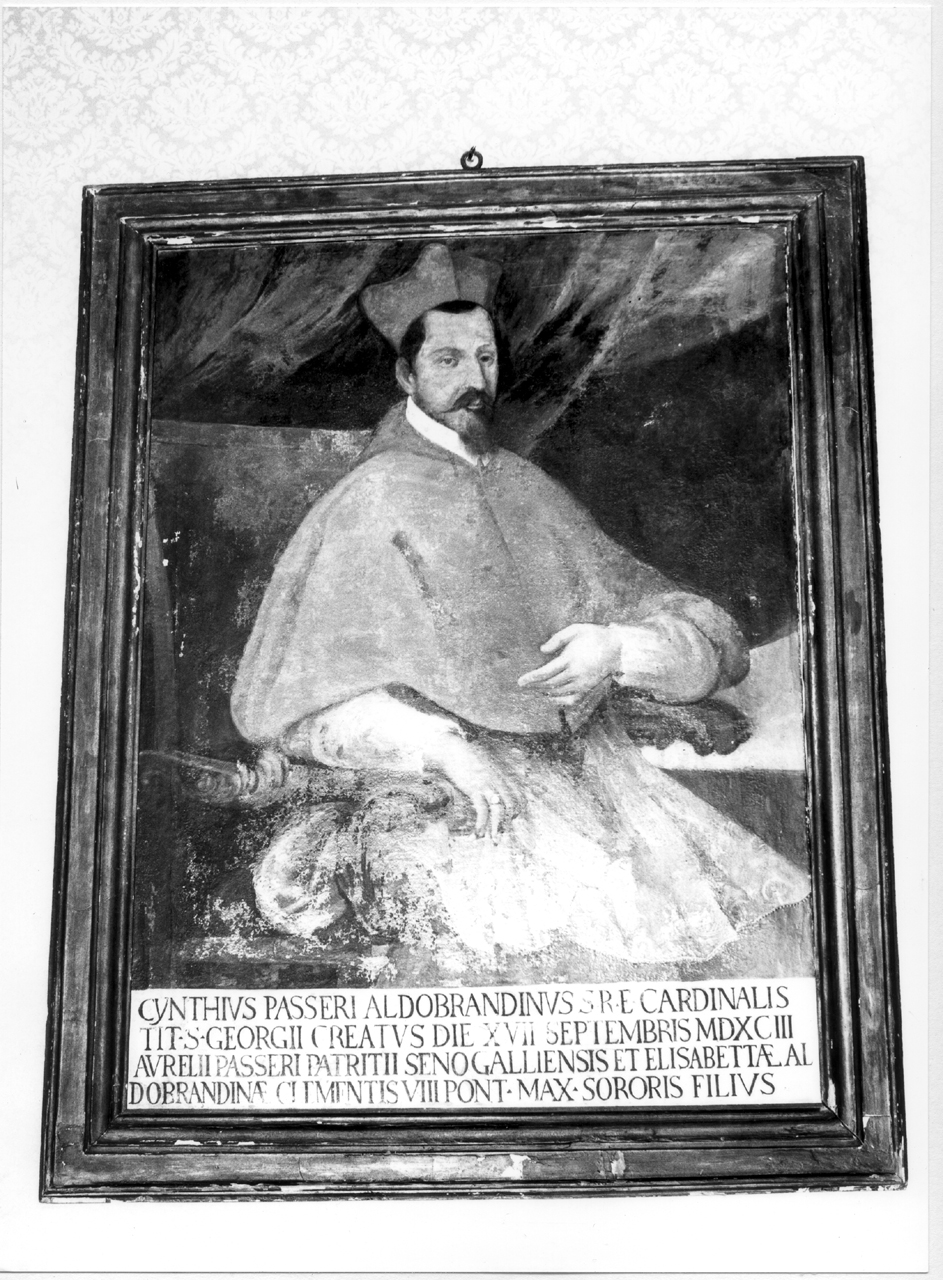 ritratto del Cardinale Cinzio Passeri Aldobrandini (dipinto) - ambito marchigiano (sec. XVII)