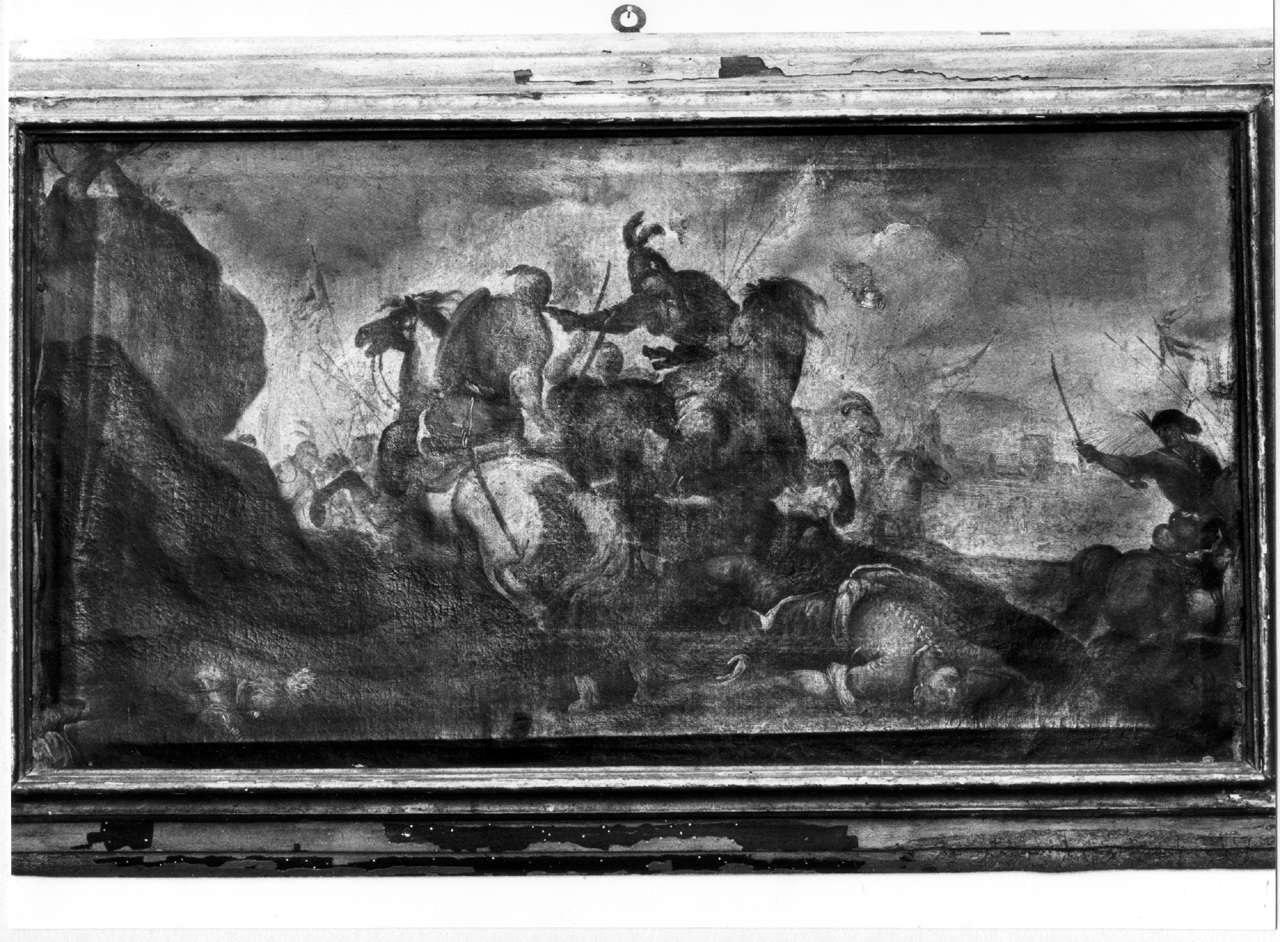 scena di battaglia (dipinto) - ambito marchigiano (sec. XVIII)