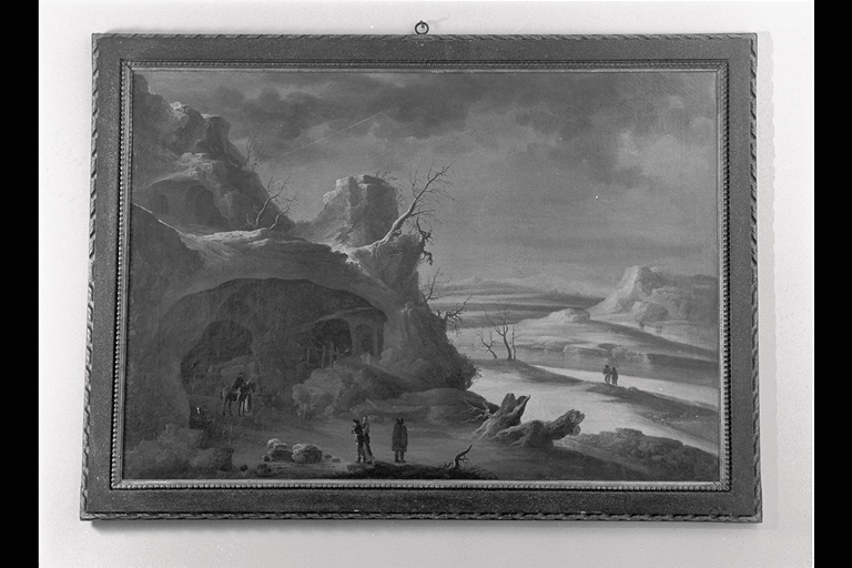 paesaggio invernale (dipinto) - ambito marchigiano (metà sec. XVIII)