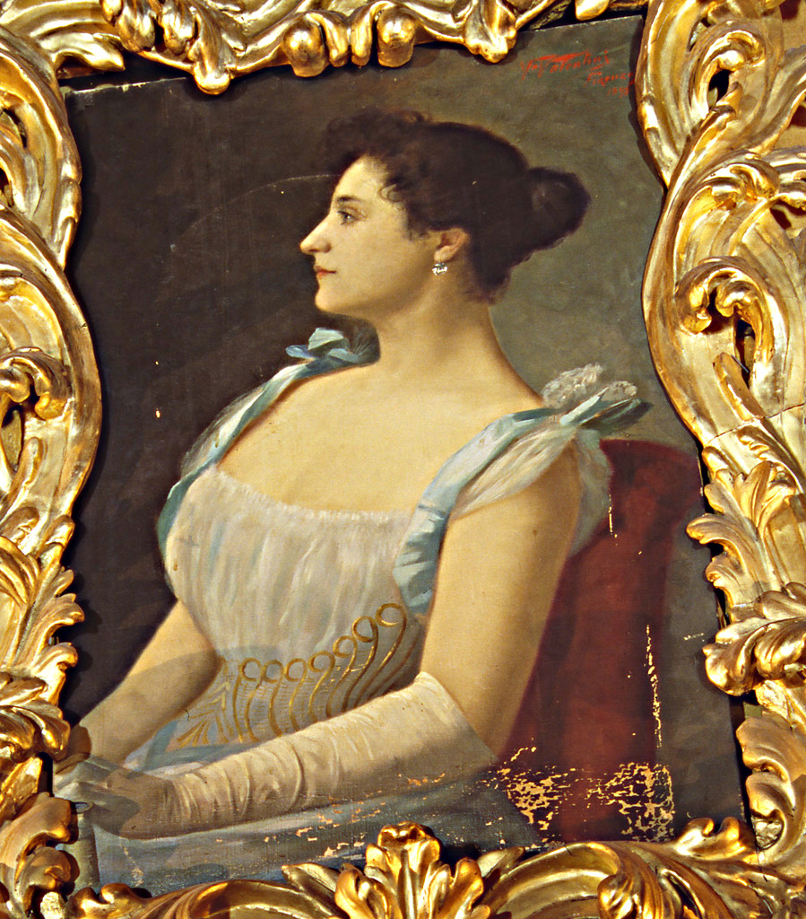 ritratto di Clotilde Morozzi (dipinto) di Valentini Valentino (sec. XIX)