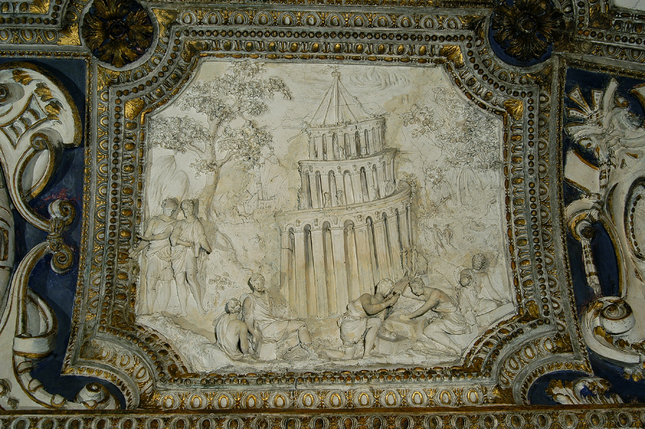 torre di Babele (decorazione plastica) di Brandani Federico (sec. XVI)