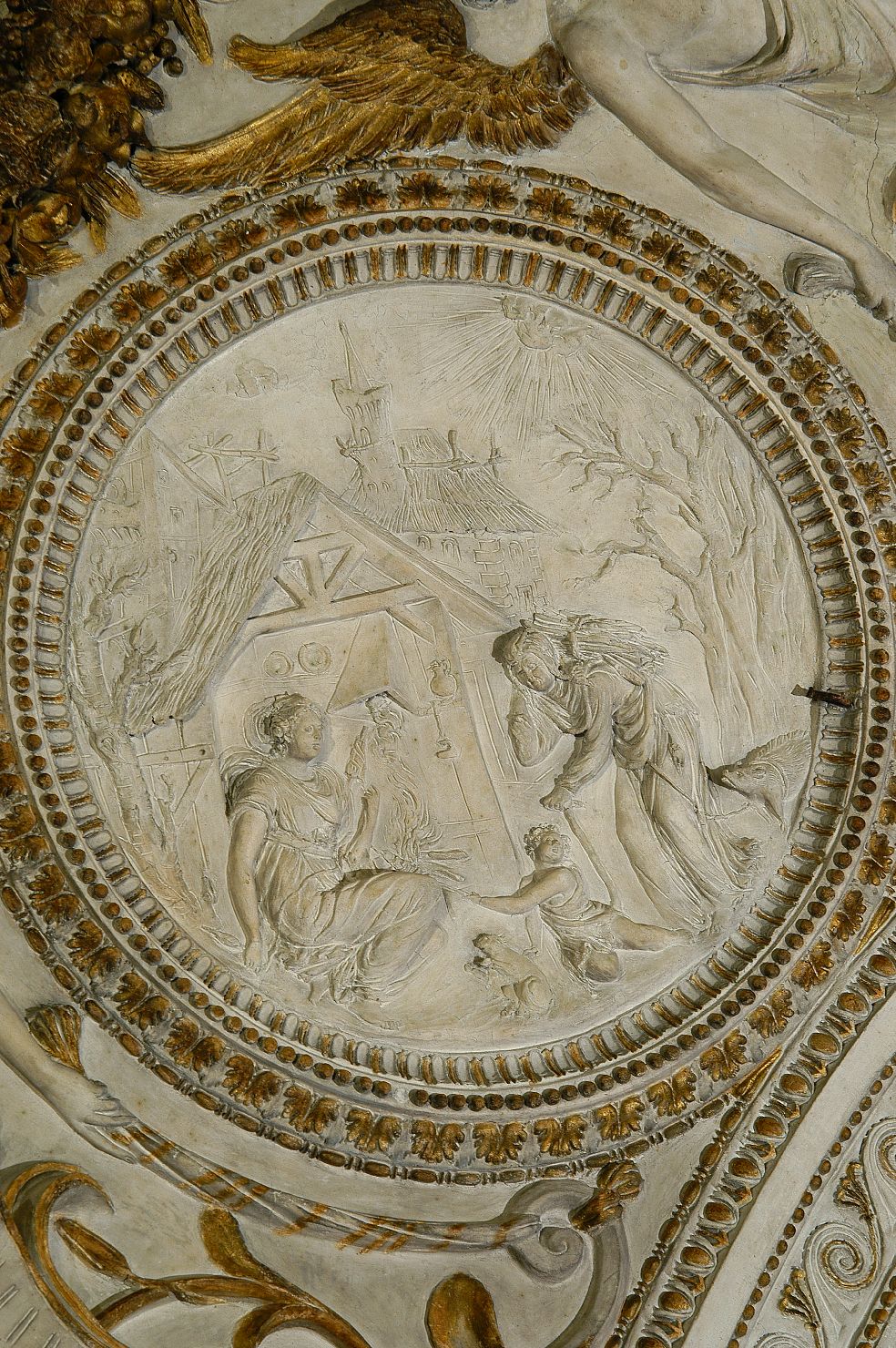 allegoria dell'inverno (decorazione plastica) di Brandani Federico (sec. XVI)