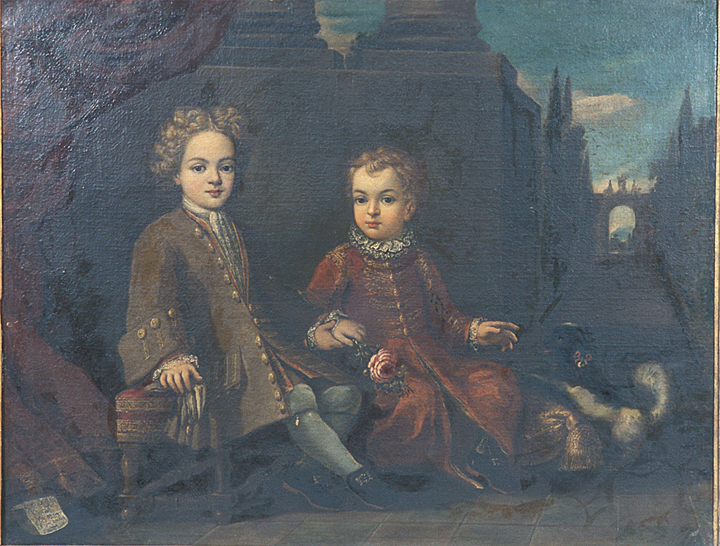 ritratto di Amerigo e Simone Vespucci (dipinto) di Van Der Pins Ras Cok (fine/inizio secc. XVIII/ XIX)