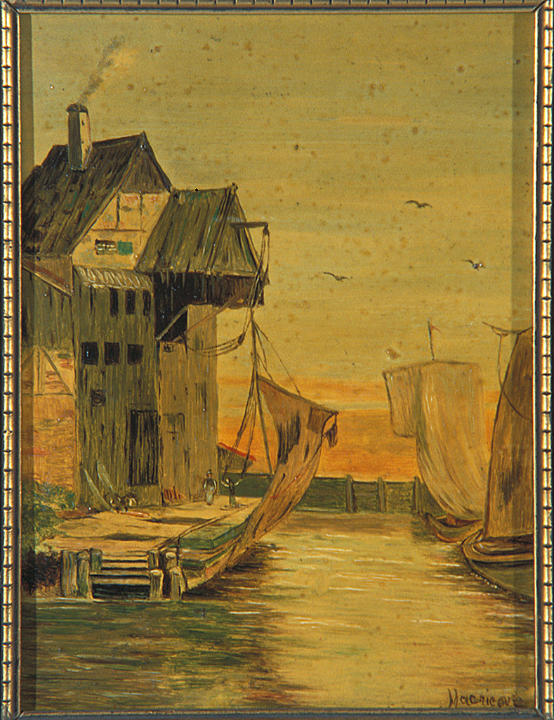 paesaggio marino (dipinto) di Colocci Vespucci Maria Cristina (ultimo quarto sec. XIX)