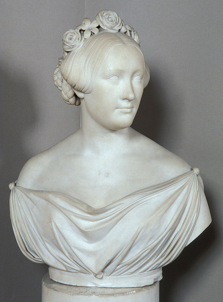 ritratto della principessa Clementina Colocci Bandini (busto) - ambito Italia centrale (secondo quarto sec. XIX)