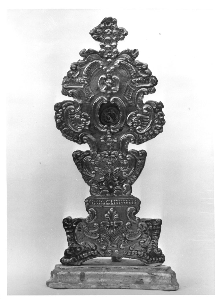 reliquiario - a ostensorio - bottega marchigiana (sec. XVIII)
