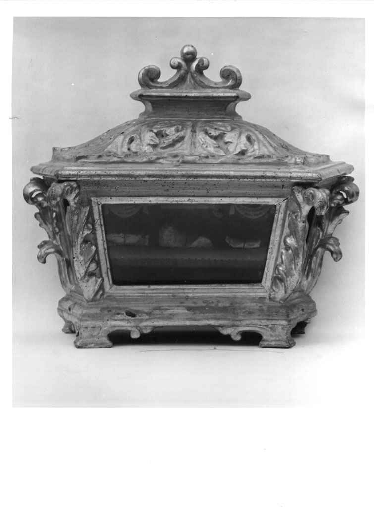 reliquiario, serie - bottega marchigiana (sec. XVIII)