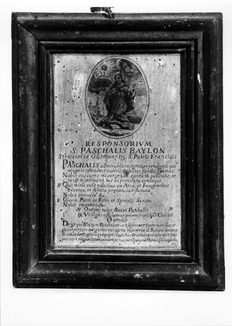 San Pasquale Baylon (dipinto) - ambito marchigiano (sec. XVIII)