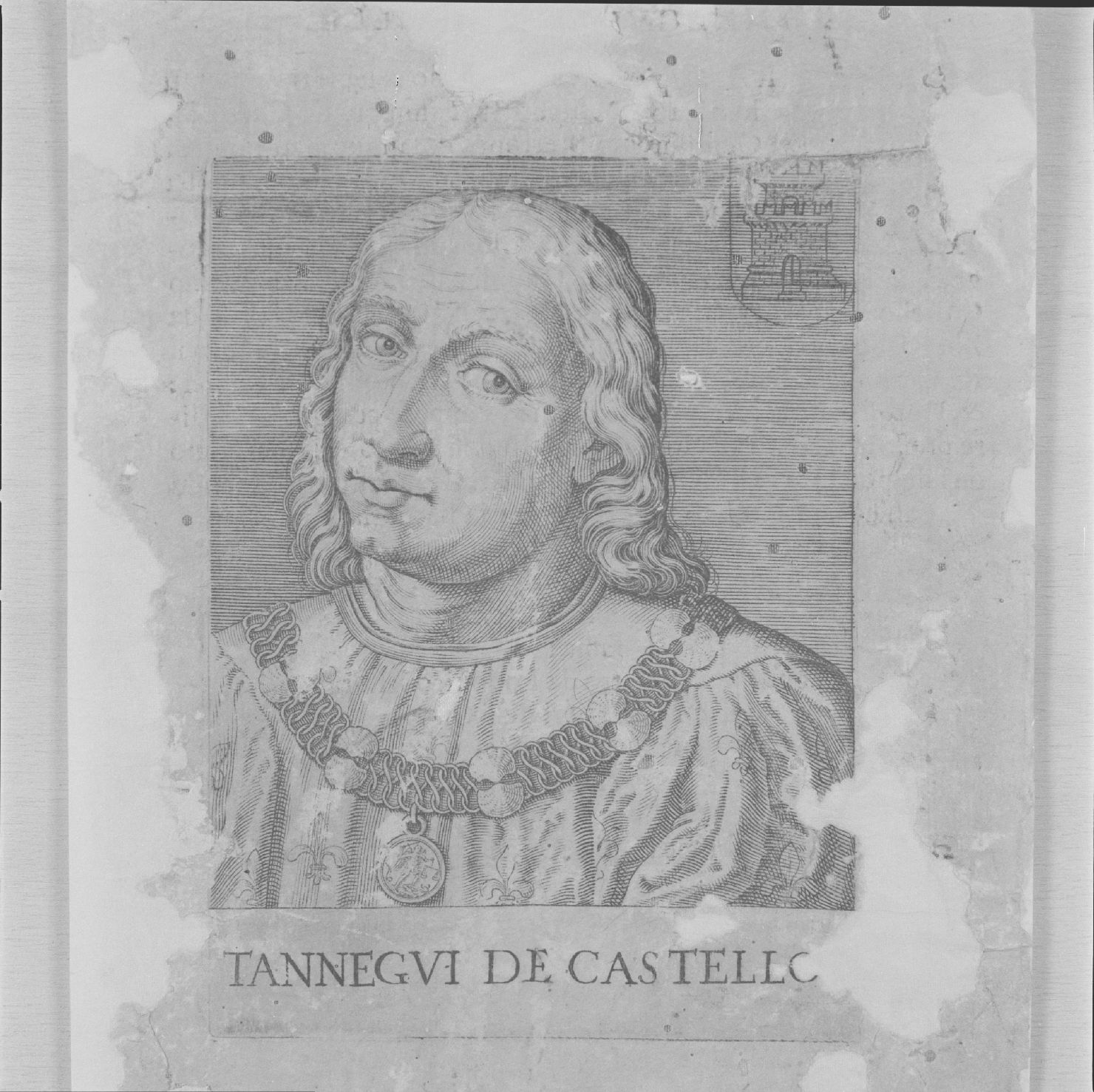 ritratto di Tannegui del Castello (stampa, serie) - ambito italiano, ambito italiano, ambito italiano (prima metà sec. XVI)