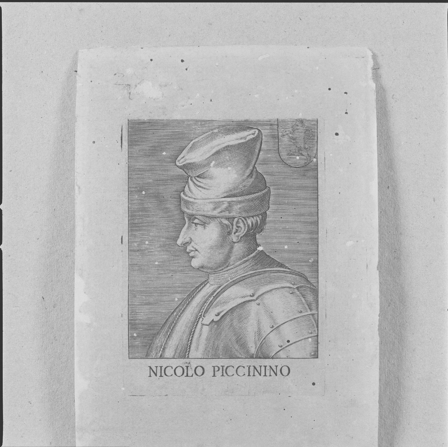 ritratto di Nicolò Piccinino (stampa, serie) - ambito italiano, ambito italiano, ambito italiano (prima metà sec. XVI)
