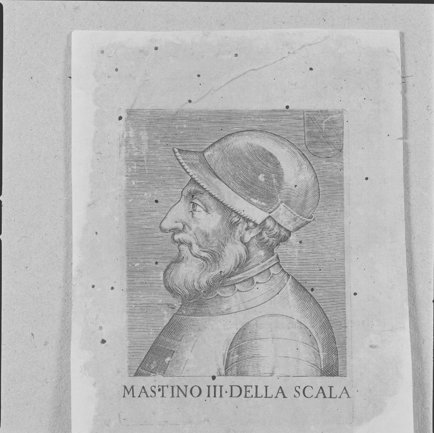 ritratto di Mastino III Della Scala (stampa, serie) - ambito italiano, ambito italiano, ambito italiano (prima metà sec. XVI)