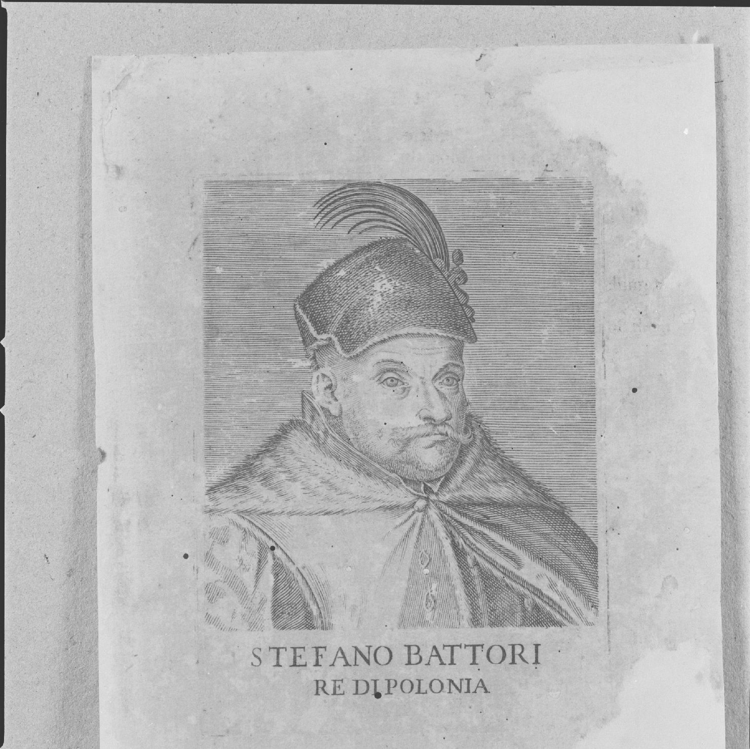 ritratto di Stefano Bathory re di Polonia (stampa, serie) - ambito italiano, ambito italiano, ambito italiano (prima metà sec. XVI)