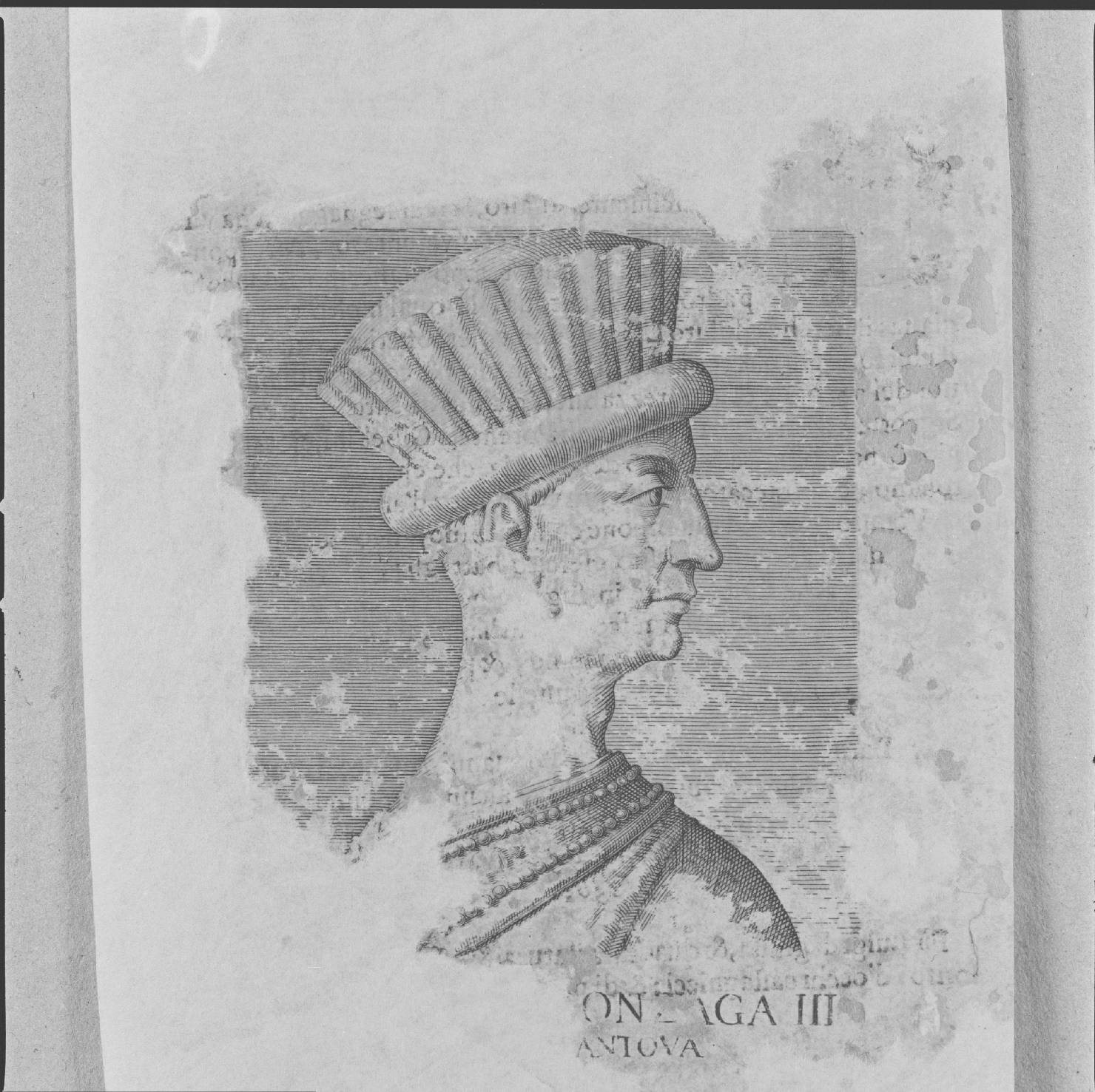 ritratto di Luigi III Gonzaga signore di Mantova (stampa, serie) - ambito italiano, ambito italiano, ambito italiano (prima metà sec. XVI)