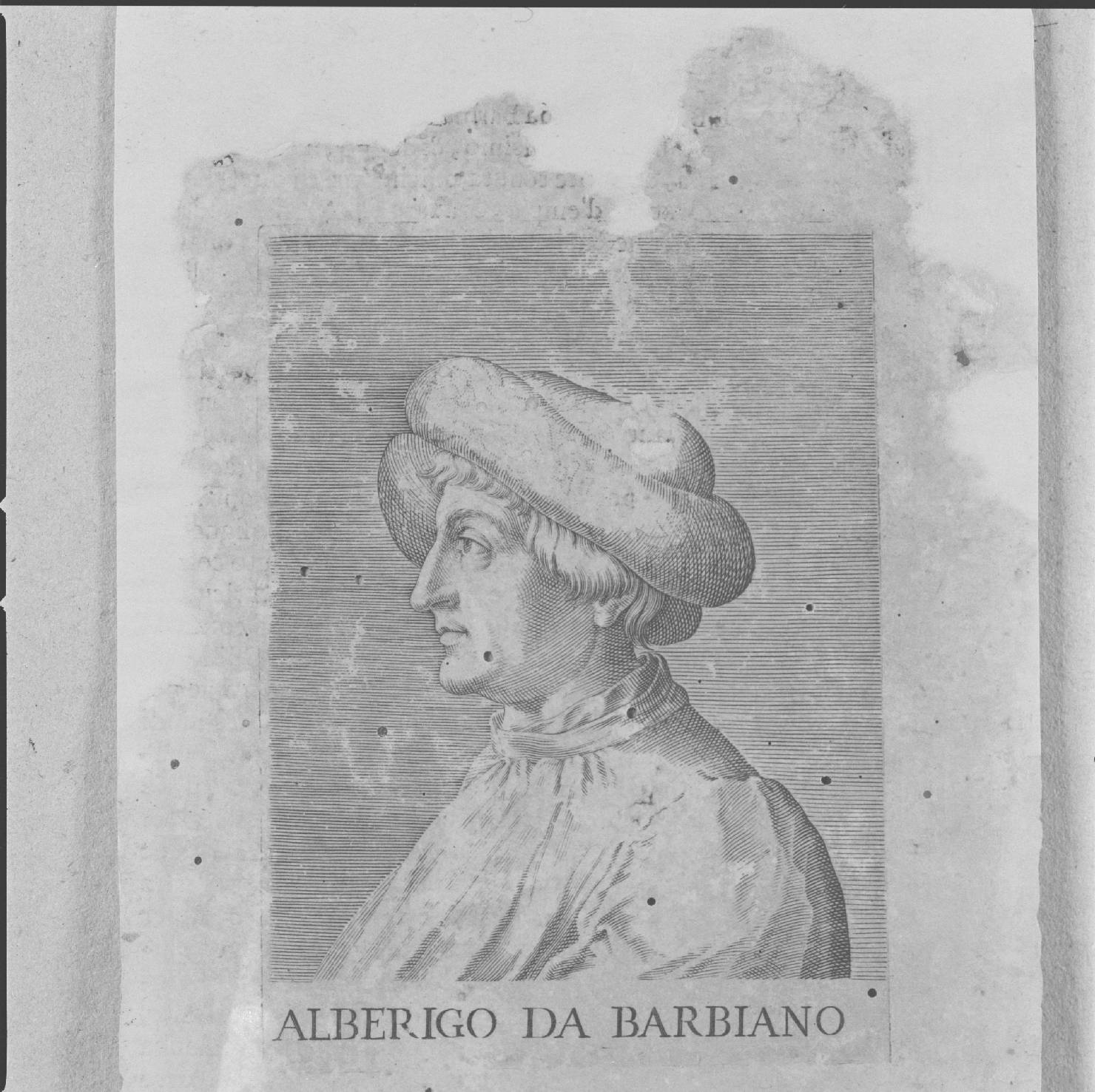 ritratto di Alberigo da Barbiano (stampa, serie) - ambito italiano, ambito italiano, ambito italiano (prima metà sec. XVI)