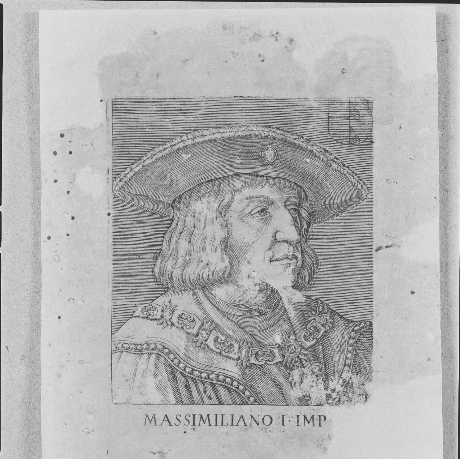 ritratto di Massimiliano I di Asburgo (stampa, serie) - ambito italiano, ambito italiano, ambito italiano (prima metà sec. XVI)