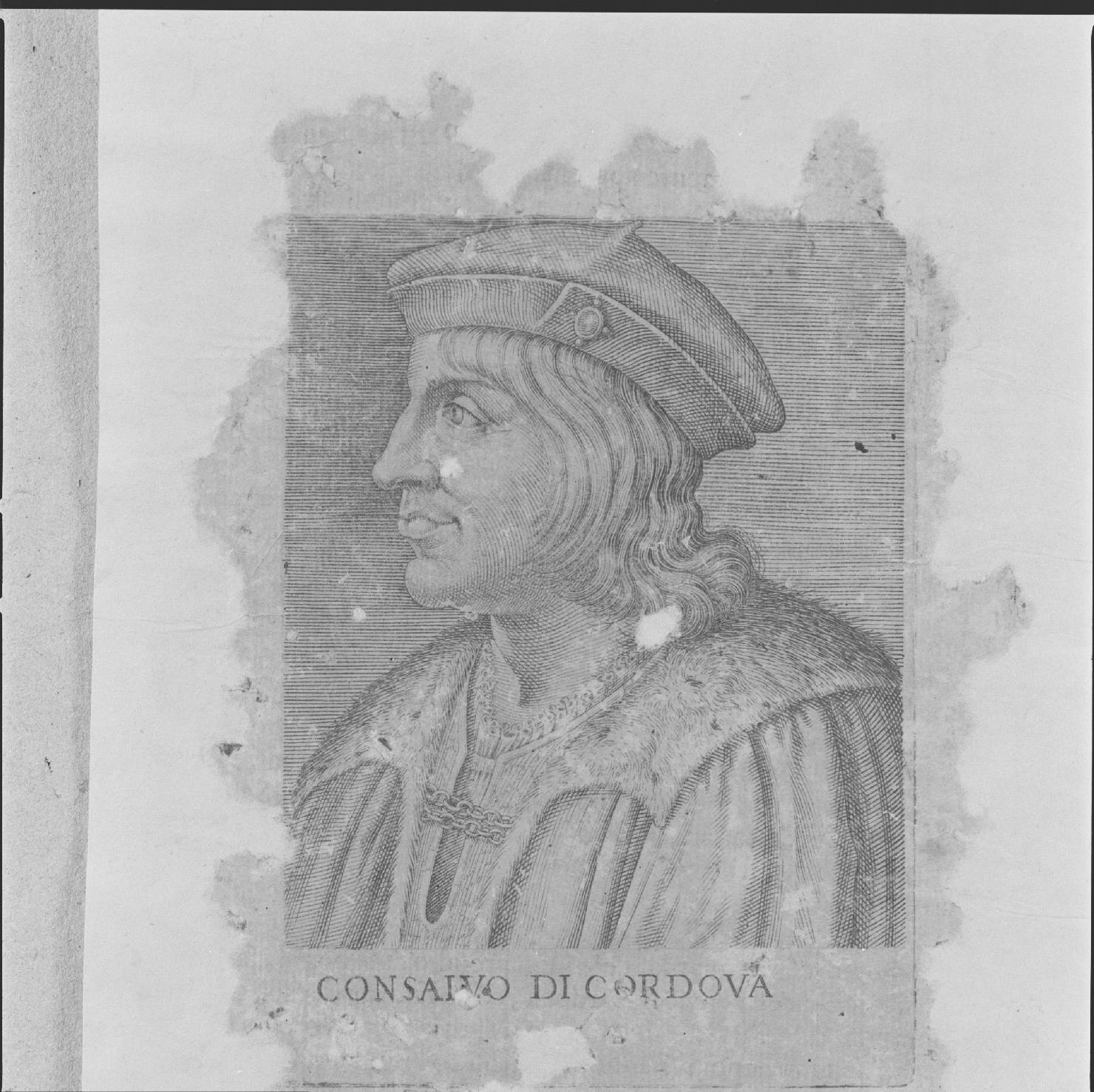 ritratto di Consalvo di Cordova (stampa, serie) - ambito italiano, ambito italiano, ambito italiano (prima metà sec. XVI)