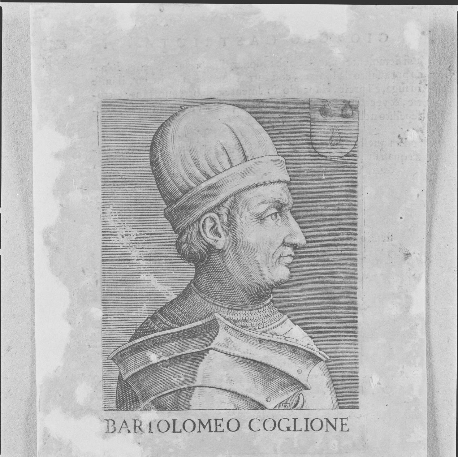ritratto di Bartolomeo Colleoni (stampa, serie) - ambito italiano, ambito italiano, ambito italiano (prima metà sec. XVI)