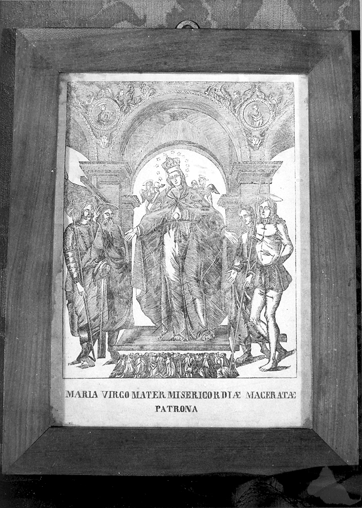 Madonna della Misericordia (stampa) - ambito marchigiano (sec. XIX)