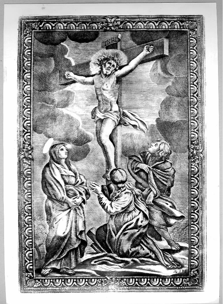 crocifissione (stampa) - ambito veneto (sec. XIX)