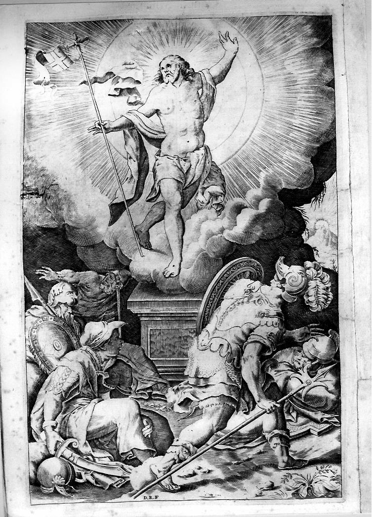 resurrezione di Cristo (stampa) - ambito marchigiano (sec. XVII)
