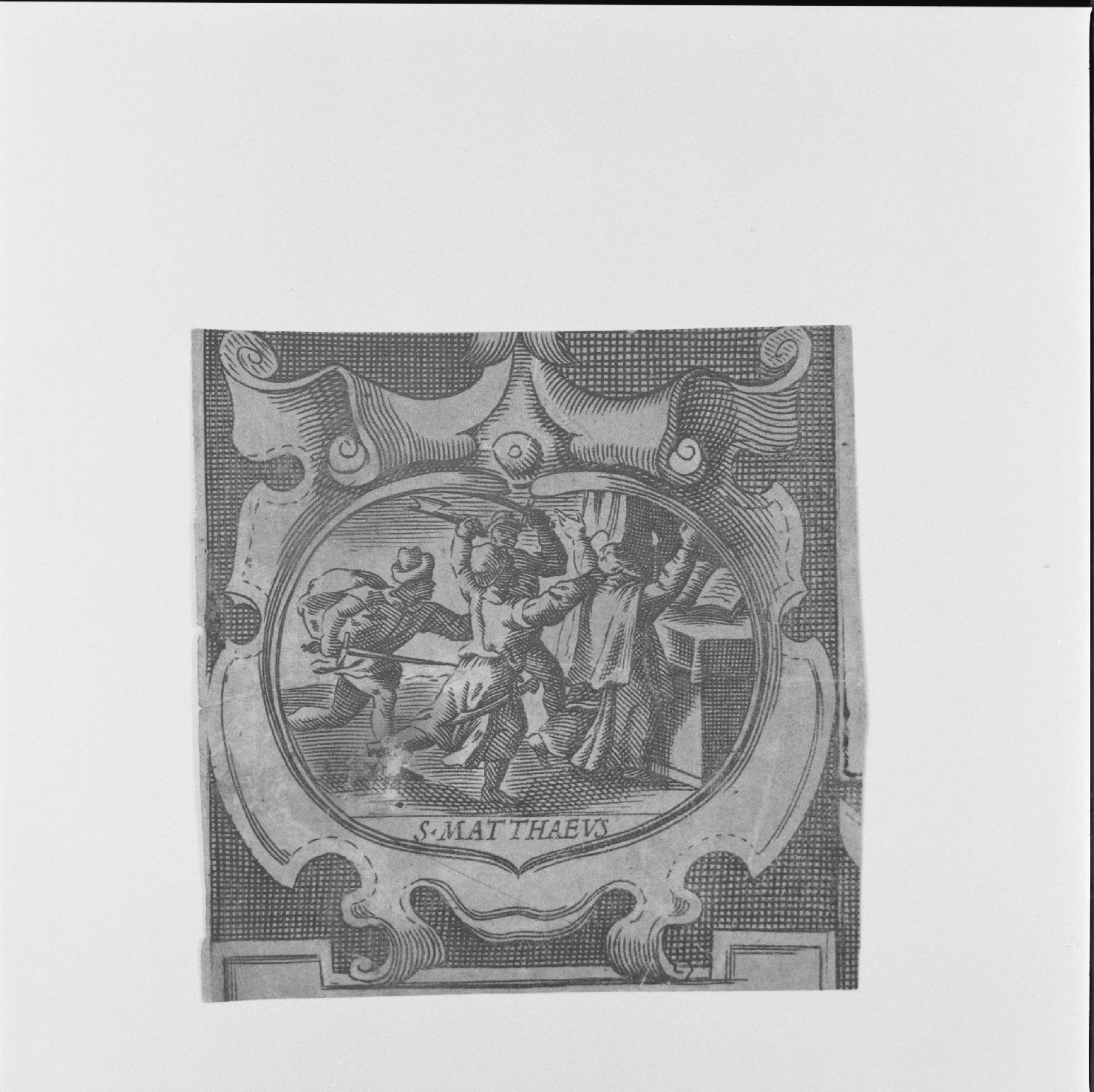 martirio di San Matteo (stampa) - ambito italiano (?) (sec. XVII)