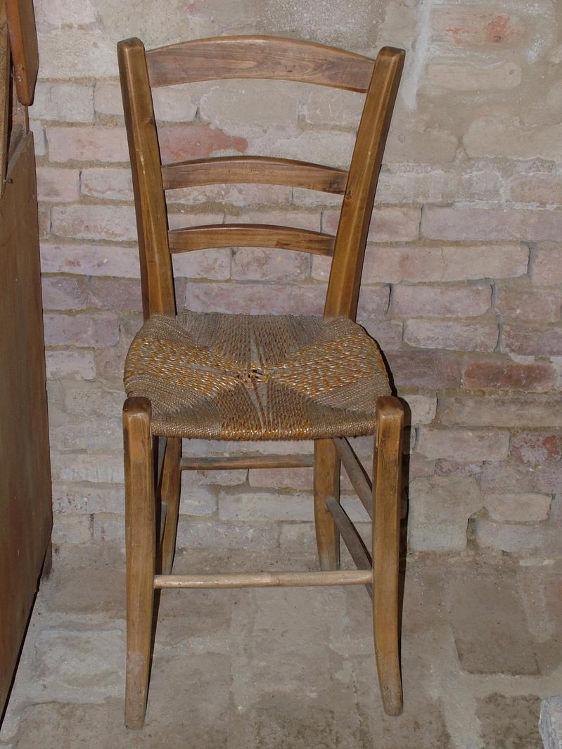 sedia - bottega marchigiana (secc. XIX/ XX)