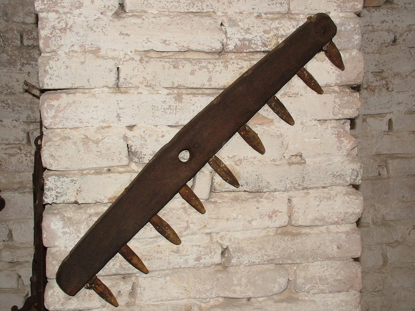 rastrello da fieno - bottega marchigiana (secc. XIX/ XX)