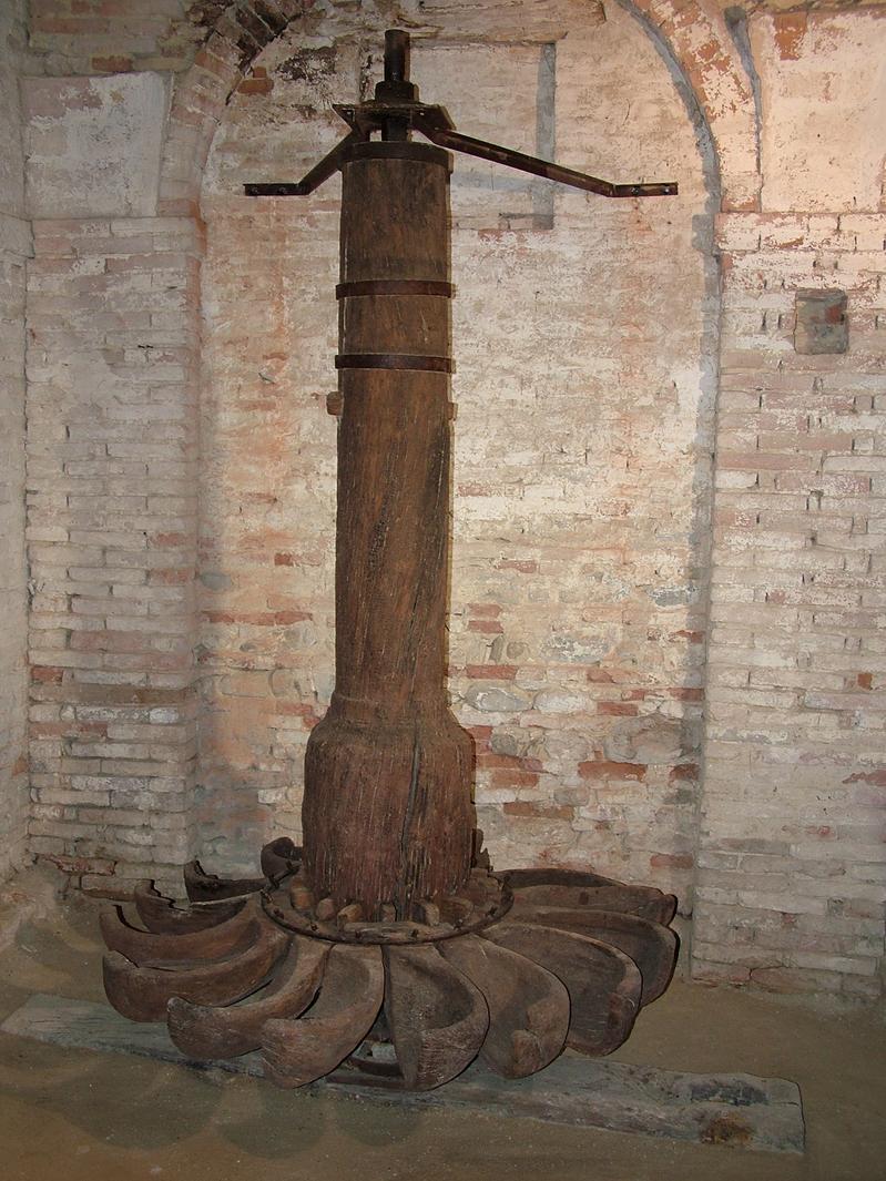 rotore di mulino - bottega marchigiana (secc. XIX/ XX)