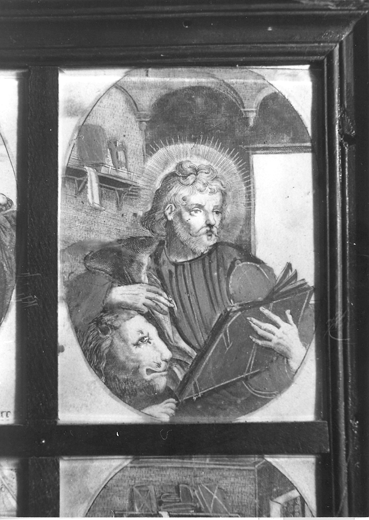 San Marco Evangelista (stampa smarginata) - ambito fiammingo (sec. XVII)