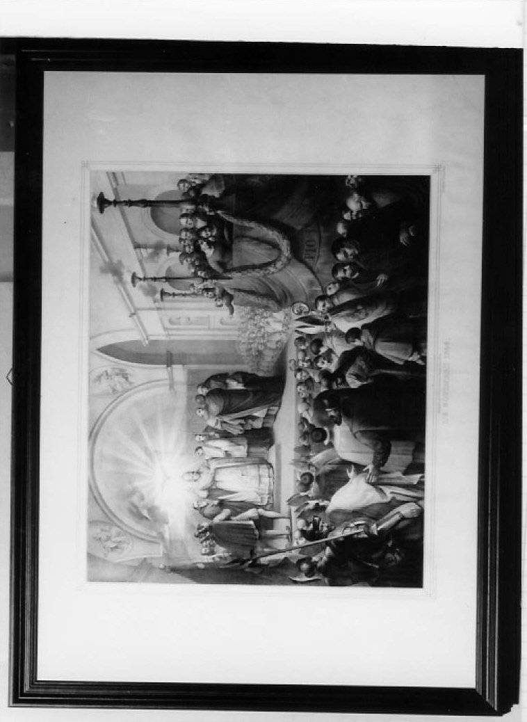 celebrazione di papa Pio IX (stampa) - ambito italiano (sec. XIX)