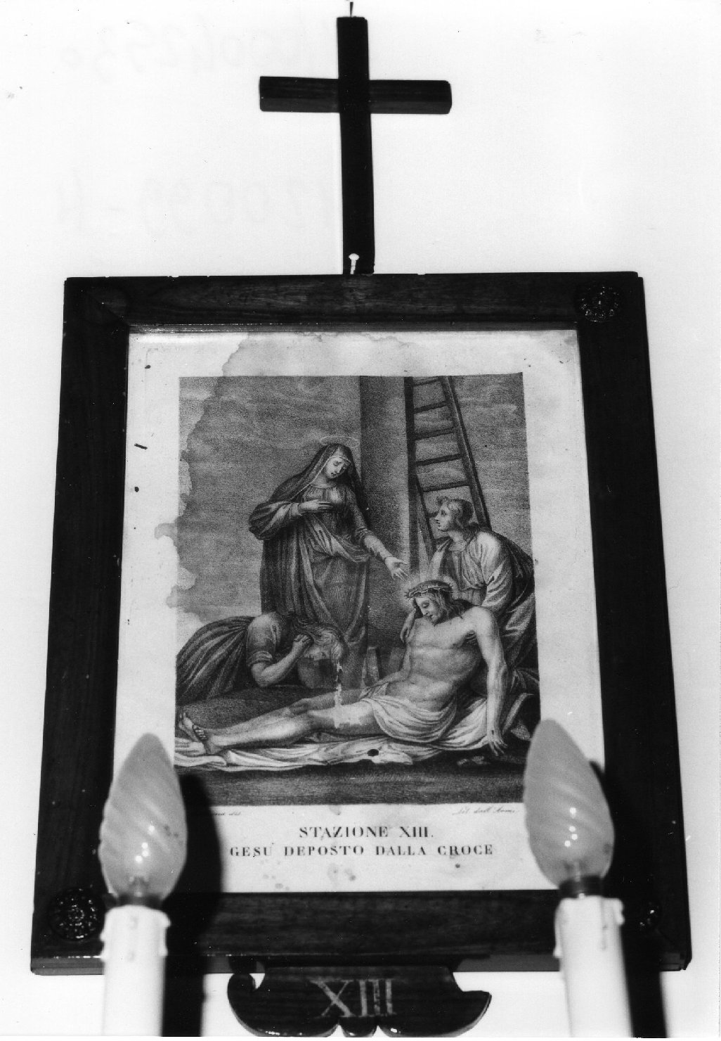 stazione XIII: Gesù deposto dalla croce (stampa, elemento d'insieme) di Madiona I (inizio sec. XIX)