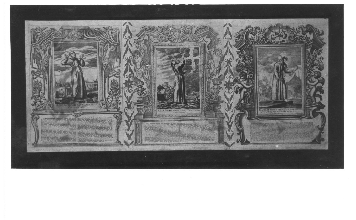 Frate Bernardino Cataciense (stampa) di Loeffler Johann Heinrich, Schott Johannes (sec. XVIII)