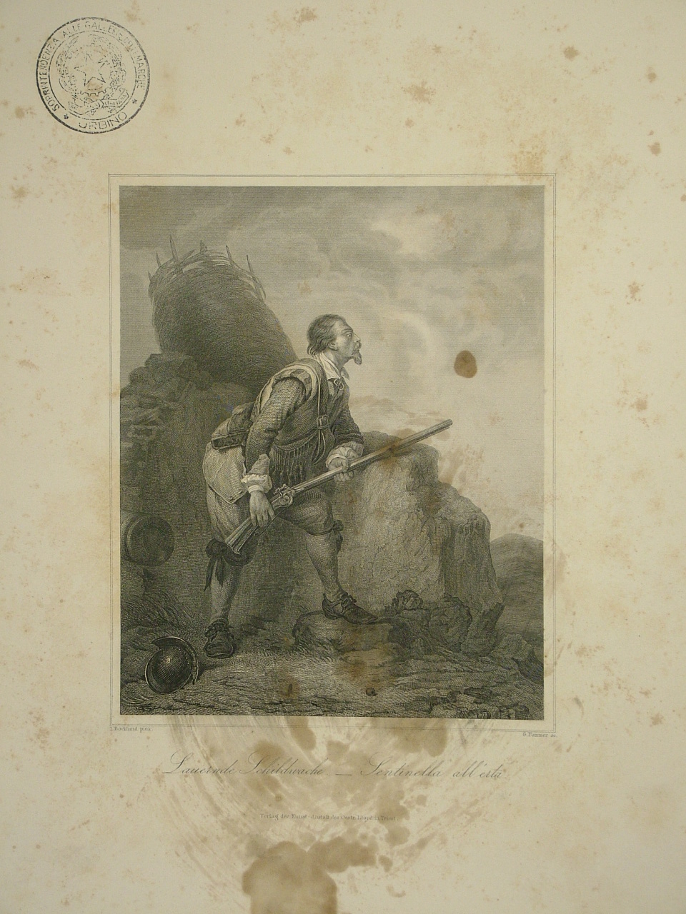 figura maschile (stampa) di Pommer Georg (sec. XIX)